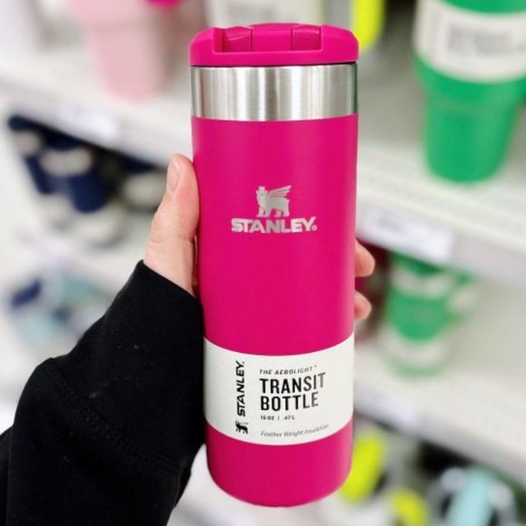 New Stanley Pink Vibes Aerolight 16oz Transit Bottle Valentines TARGET EXCLUSIVE - Picture 1 of 4